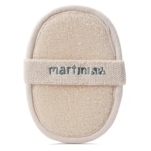 Мочалка для пилинга из люфы с хлопком Natural