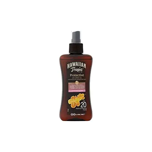 Hawaiian Tropics Protective Oil Spray SPF 20 200Ml in White