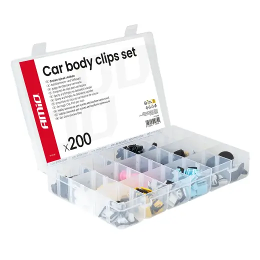 Car body clips set 200 pcs. AMIO-04739