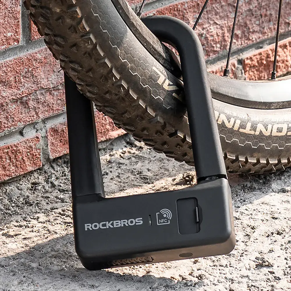 Rockbros RBNS1 SMART Bike Lock with NFC Reader - Black