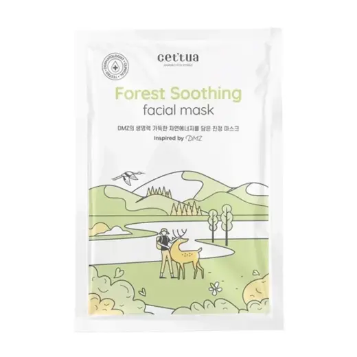 Cettua, Forest, Soothing, Sheet Mask, For Face, 20 g