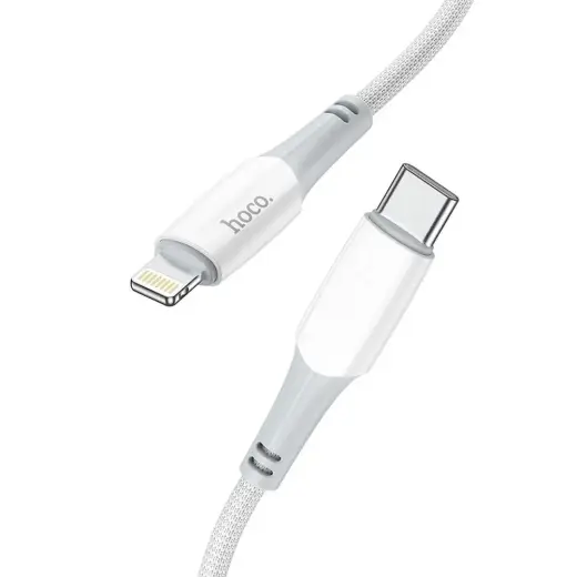 HOCO X70 data transfer and charging cable | USB-C to Lightning | PD | 20W | 1m | white