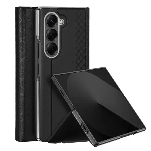 Dux Ducis Brill grāmatveida maciņš telefonam Samsung Galaxy Z Fold 7 (F966) melns