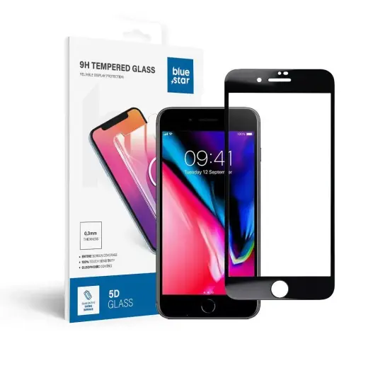 Tempered glass to iPhone 7 / 8 PLUS (full glue) Blue Star 5D czarne