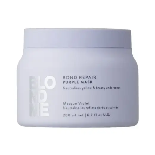 Schwarzkopf Blondme Bond Repair Purple Mask in Clear