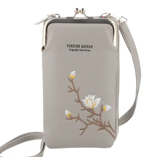 Knitted bag for phone GCW17 grey