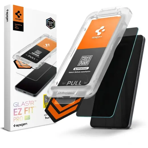 Защитное стекло Spigen Glas.Tr Ez Fit Pro HD Privacy для Galaxy S26+ (эффект приватности) с аппликатором