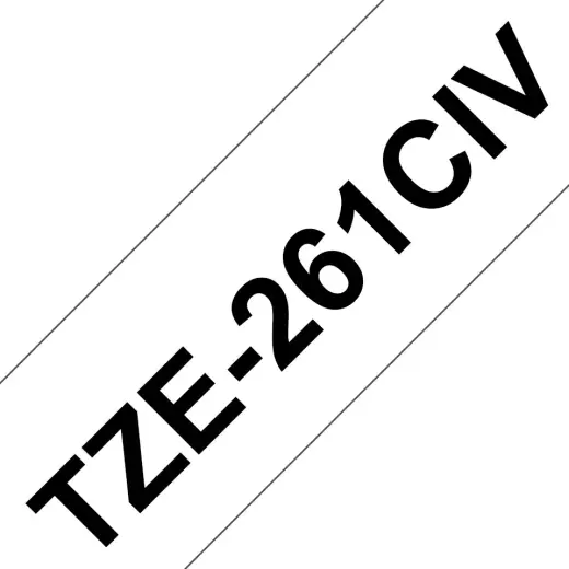Brother Colour ribbon TZE-261CIV / TZE261CIV Black, white 20-Pack