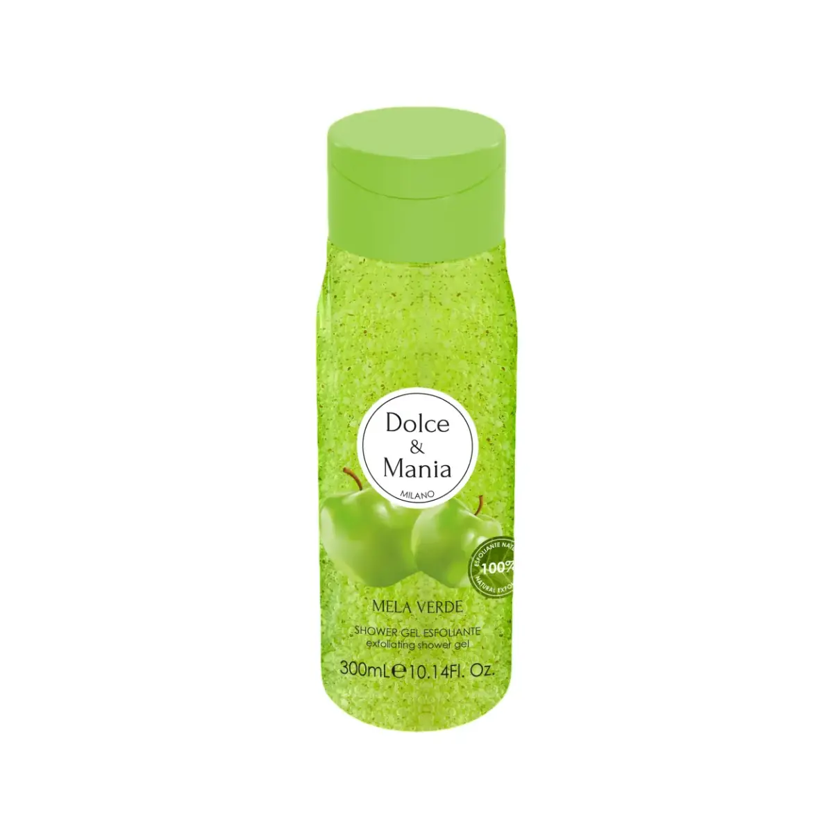 Dolce & Mania, Mela Verde, Exfoliating, Shower Gel, For All Skin Types, 300 ml