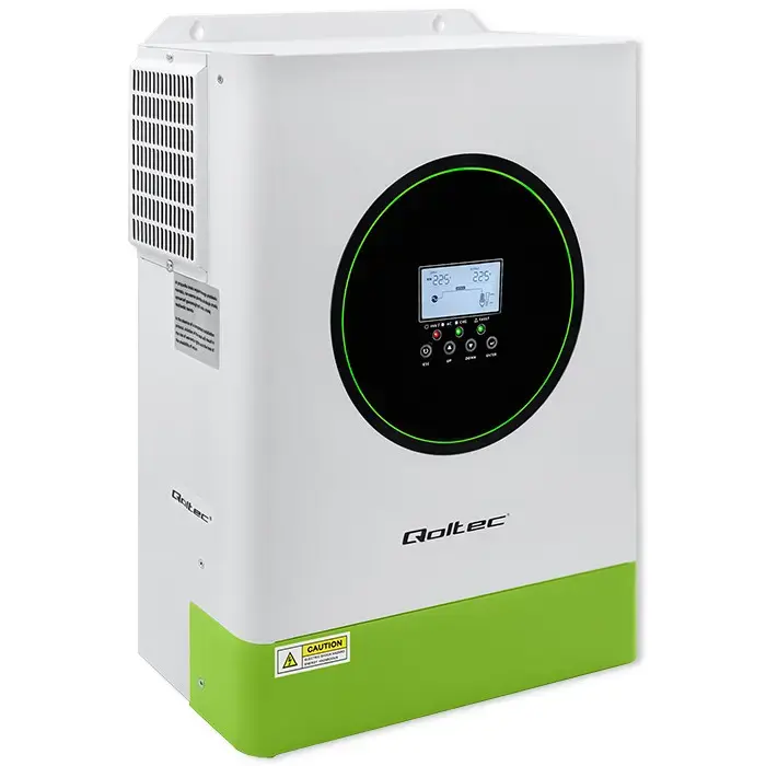 Qoltec Hybrid Solar Inverter Off-Grid 6200W | 120A | 48V| MPPT | BMS | AGM GEL LiFePO4 |  Wi-Fi option | Sinus | Power factor 1.0