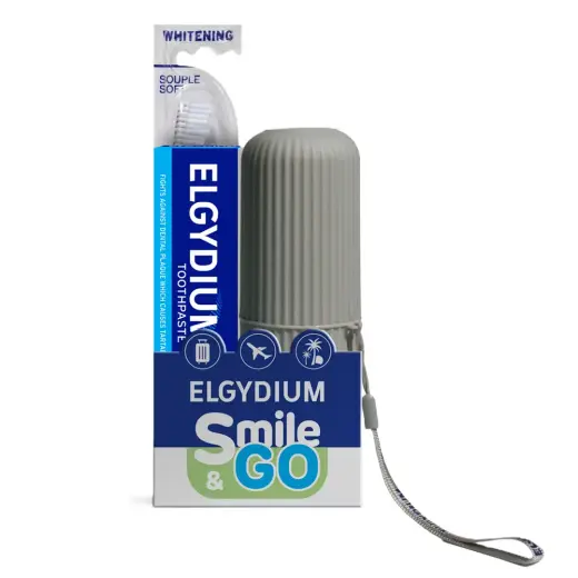 Set Elgydium: Anti-Plaque, Plaque, Toothpaste, 75 ml + Whitening S, Toothbrush