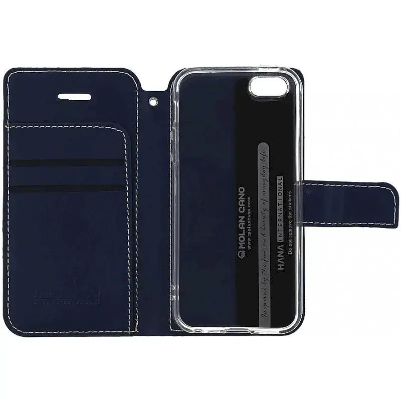 Molan Cano Issue Book Case for Samsung Galaxy A51 Navy