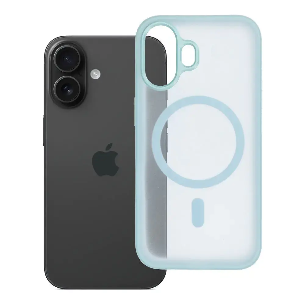 Flexline Mag Cover maciņš ar MagSafe atbalstu telefonam iPhone 16 zaļš