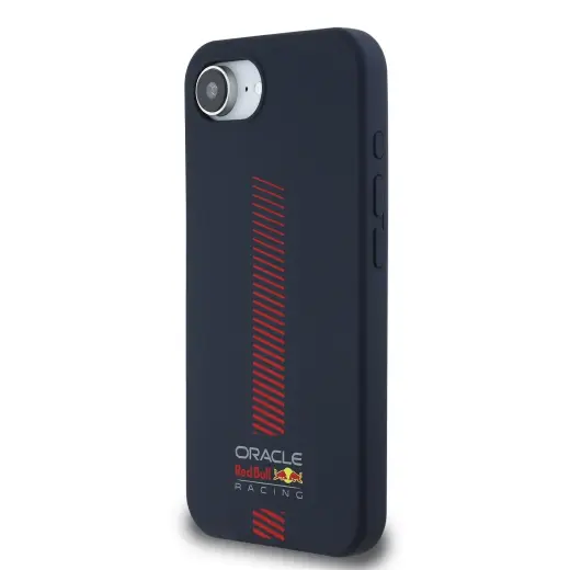 Red Bull Silicone Powerbar telefona maciņš priekš iPhone 16e tumši zils ar MagSafe atbalstu