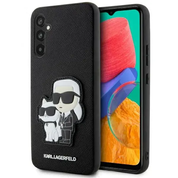 Karl Lagerfeld KLHCA54SANKCPK A54 5G A546 hardcase czarny|black Saffiano Karl & Choupette