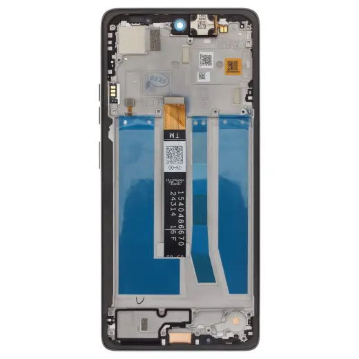 Motorola G75 5G LCD Display + Touch Unit + Front Cover Grey (Service Pack)