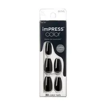 ImPRESS Color MC All Black Nails 30 pcs