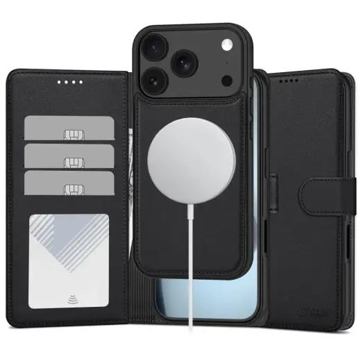 TECH-PROTECT WALLET MAGSAFE IPHONE 17 PRO MAX / 18 PRO MAX MATTE BLACK