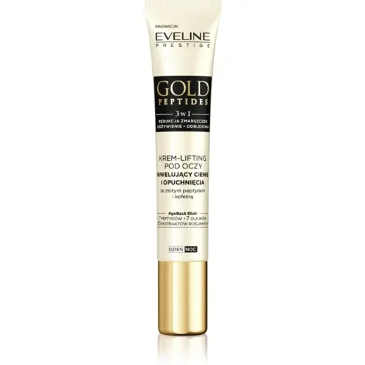 Eveline Cosmetics, Gold Peptides, Peptide, Anti-Dark Circles, At Night, Eye Cream, 20 ml