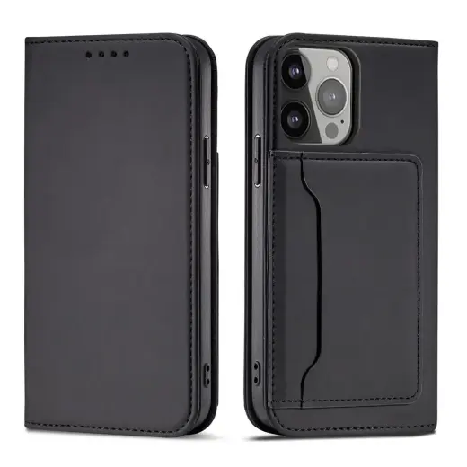 Magnet Card Case flip wallet stand phone case for Samsung Galaxy A23 5G (A236) black