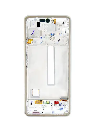 LCD display + Touch Unit + Front Cover Samsung A536B Galaxy A53 5G Awesome White (Service Pack)