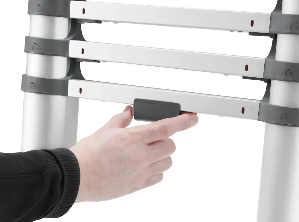 Kāpnes teleskopiskās T80 FlexLine / alumīnija / 9 pakāpieni