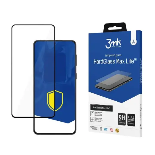 3mk HardGlass Max Lite aizsargstikls telefonam Samsung Galaxy S22 melns