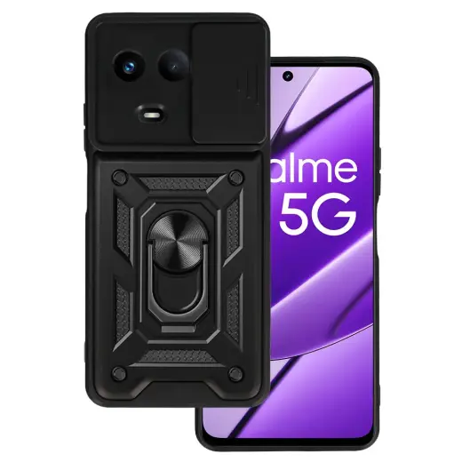 Slide Camera Armor Case for Realme 11 5G Black