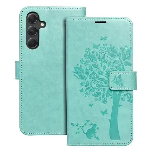 MEZZO tree raamatutüüpi telefoni ümbris Samsung Galaxy A54 5G (A546) roheline