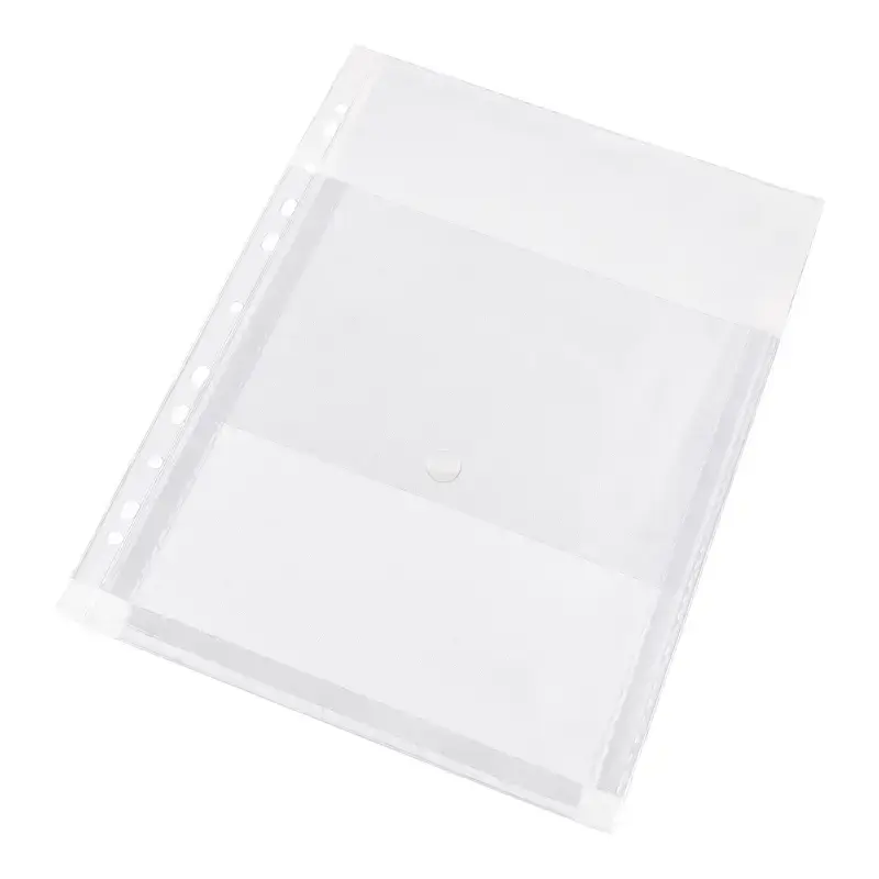 Mape prospektiem Panta Plast, PVC, A4 ar atlokiem, caurspīdīga, 10 gab./iepak.