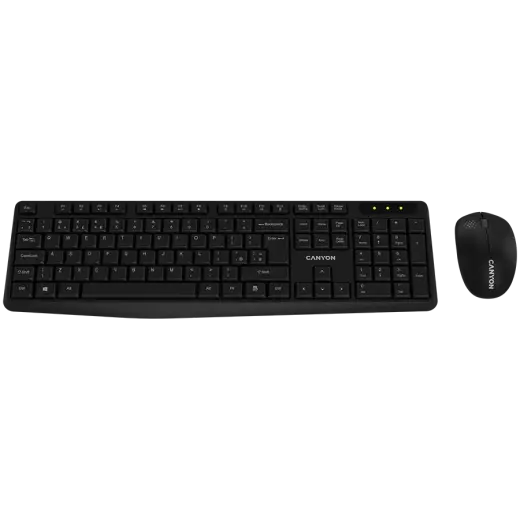 CANYON SET-W01 EN Keyboard+Mouse Wireless Black