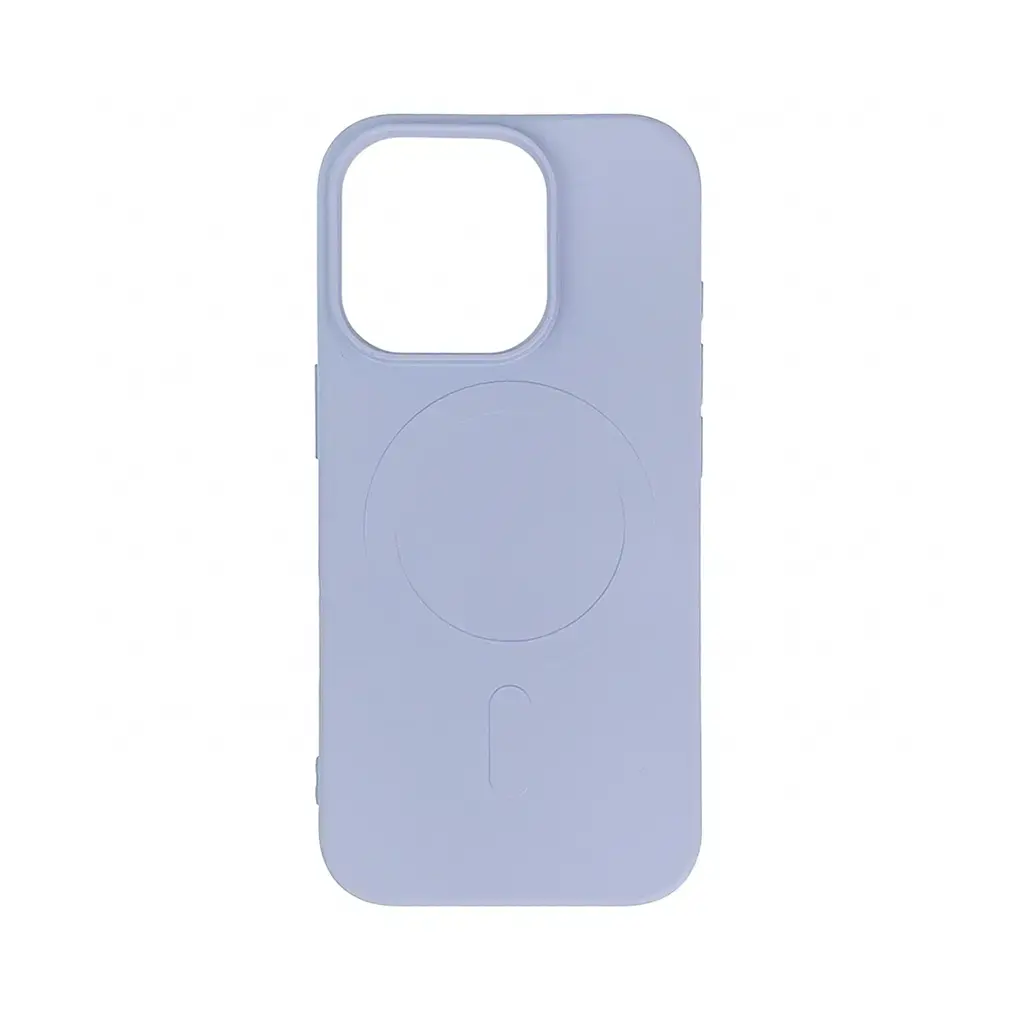 Liquid Silicone telefono dėklas su MagSafe palaikymu iPhone 16 Pro mėlynas