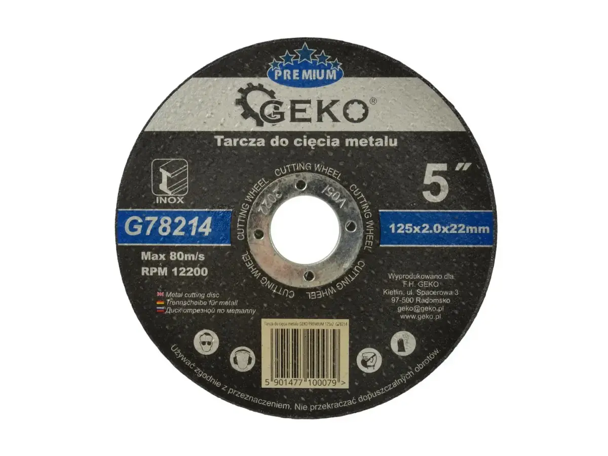Metallilõikeketas GEKO Premium 125x2x22,2mm