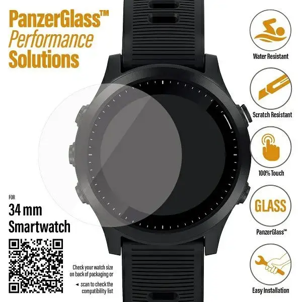 PanzerGlass Galaxy Watch 3 34mm Garmin Forerunner 645|645 Music|Fossil Q Venture  Gen 4|Skagen Falster 2"