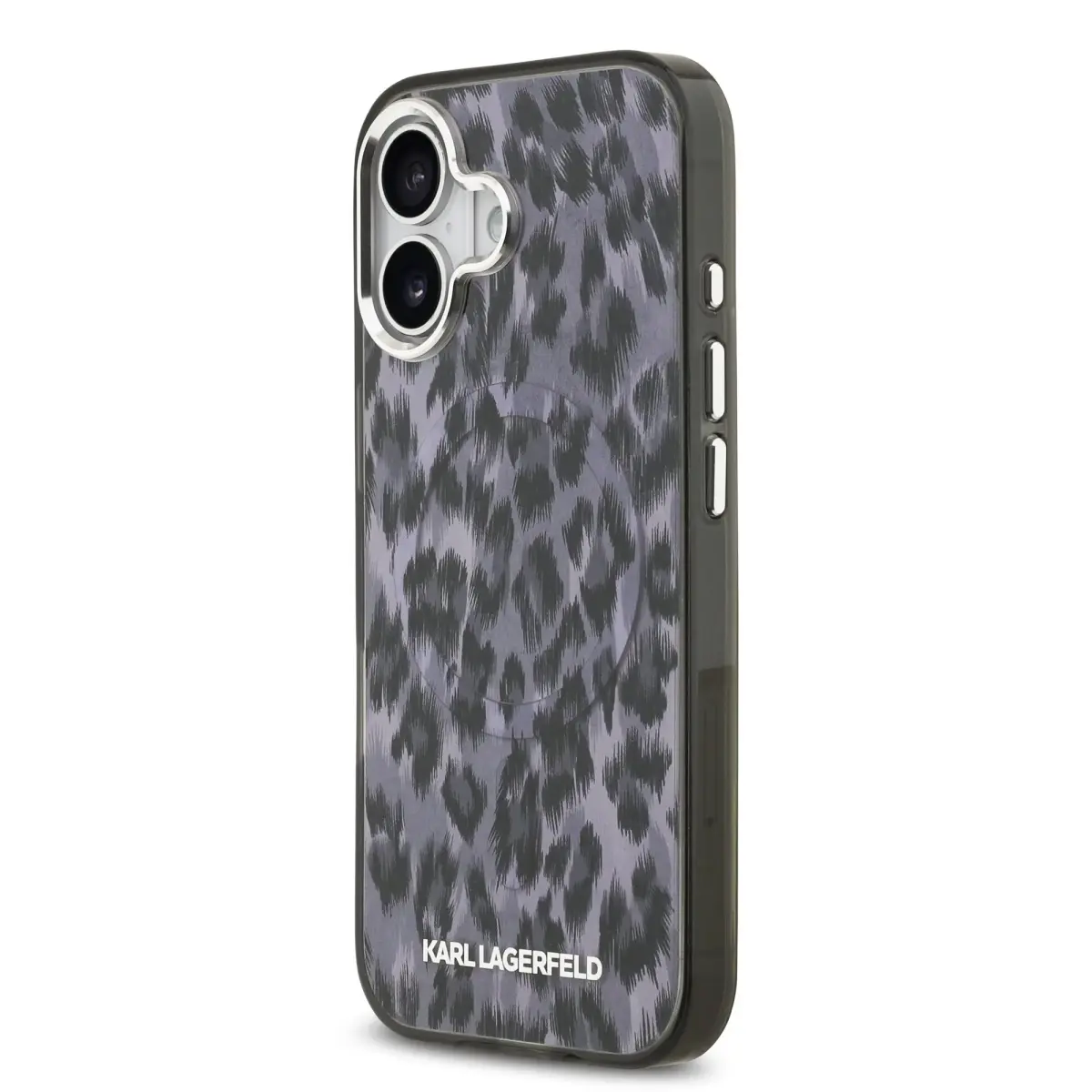 Karl Lagerfeld IML Leopard MagSafe telefoniümbris MagSafe toega Apple iPhone 17 jaoks, hall