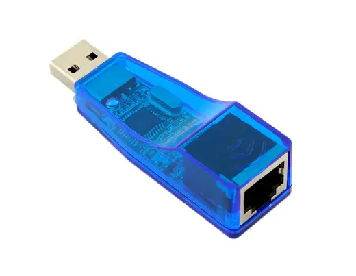 Fusion USB 2.0 to RJ45 network adapter blue