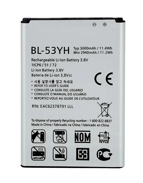 LG BL-53YH Original Battery D855 G3 Li-Ion 3000 mAh (OEM)