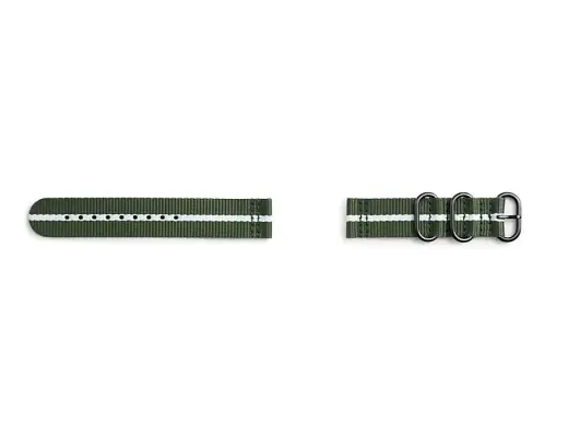 GP-R600BREECAD Samsung Gear Sport Studio Premium Nato Strap Green|White