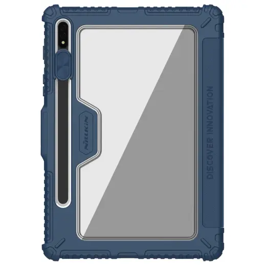 Nillkin Bumper PRO Protective Stand Case for Samsung Galaxy Tab S7+|S8+|S8+ 5G Sapphire Blue
