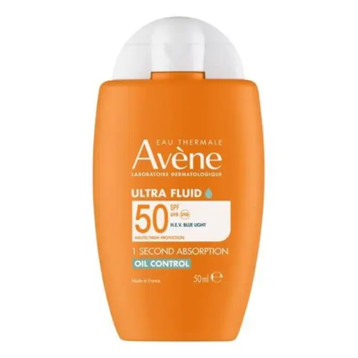 Avene, Ultra Fluid, Mattifying, Daily, Fluid, Face, SPF 50+, 50 ml