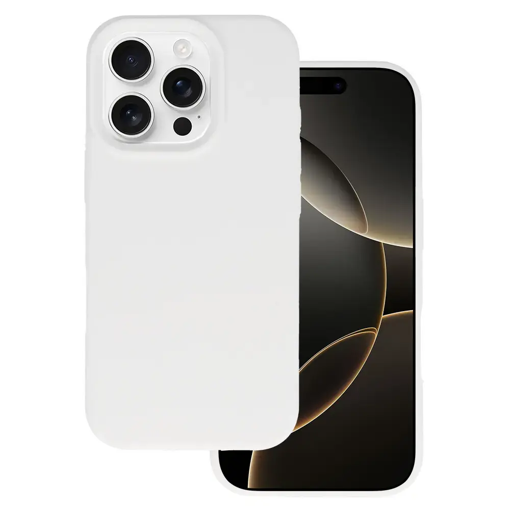 Tel Protect Silicone Premium maciņš telefonam iPhone 16 Pro Max balts