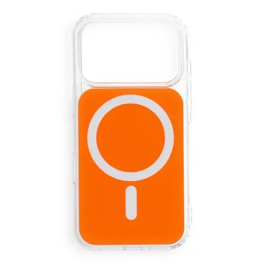 Fusion Clear telefoni ümbris MagSafe toega iPhone 17 Pro | iPhone 18 Pro oranž