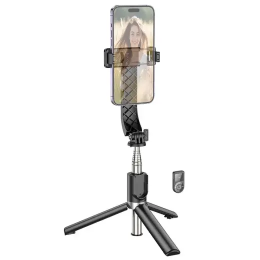 Selfie stick Hoco tripod with wireless remote control K20 black