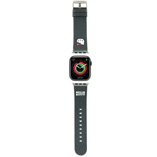 Hello Kitty HKAWMPGKHK nutikella rihm Apple Watch (38/40/41 mm) jaoks | silikoonist | must