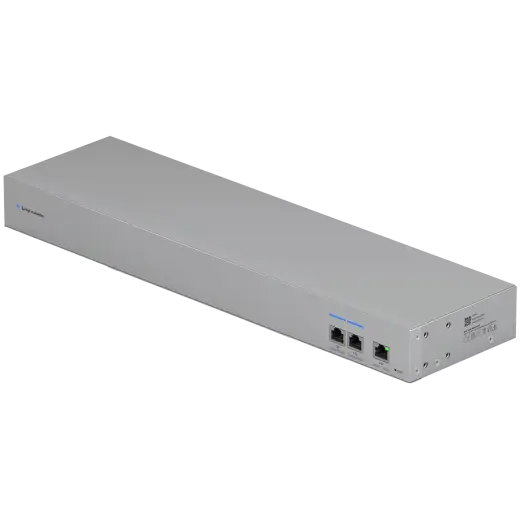 Ubiquiti WAN Switch USW-WAN-RJ45-EU 10 GbE linking two Shadow Mode High Availability UniFi Gateways to a single ISP