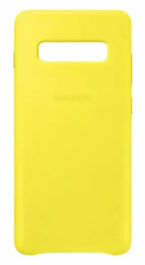 Samsung EF-VG975LYEGWW leather case for Samsung G975 Galaxy S10 Plus yellow