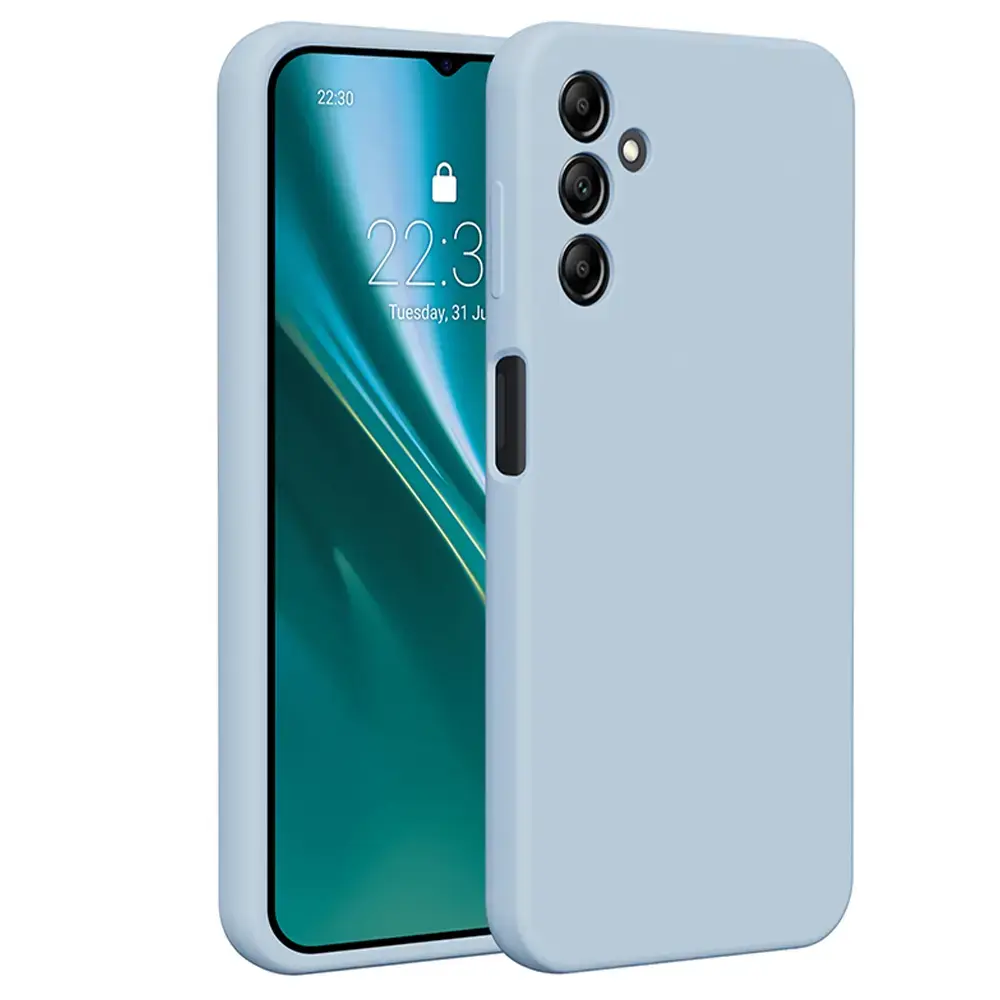 Etteri silikona maciņš Samsung Galaxy A14 gaiši zilā krāsā
