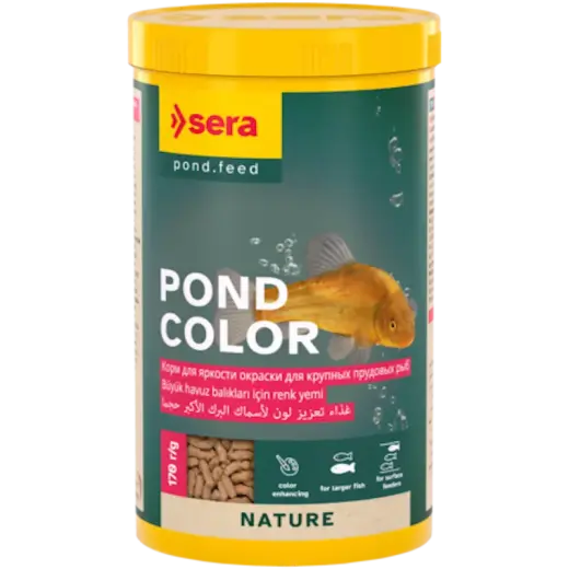 Barība dīķa zivīm - Sera Pond Color Sticks 1000ml (170g)