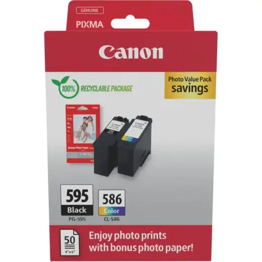 Tintes kārtridžu komplekts Canon PG-595/CL-586 7171C004 melns/krāsains