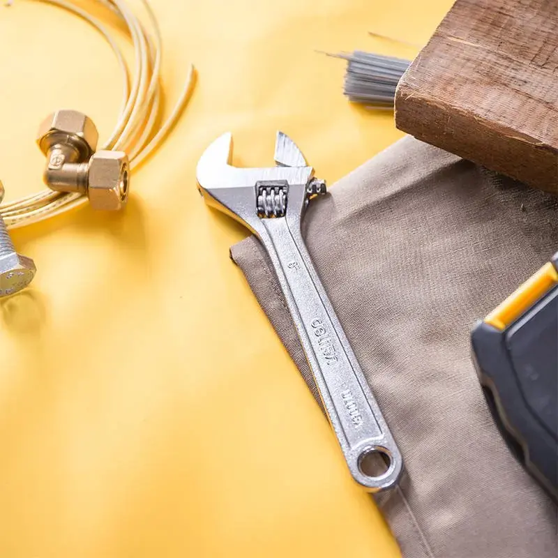 Regulējams uzgriežņu atslēga 8" Deli Tools EDL008A sudraba